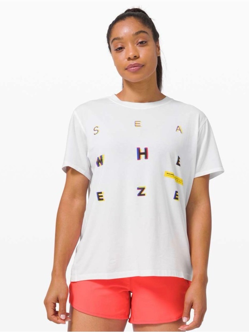 Lululemon SeaWheeze 2020 Vancouver Graphic Tee White Approx M/L Size